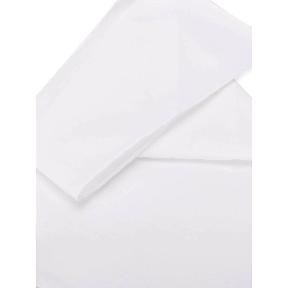 Lady Anne Foulard Cotton Scarf — White, view 2