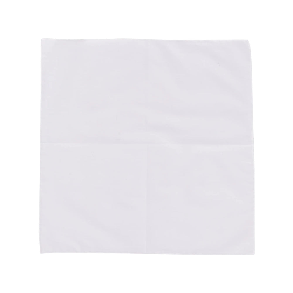 Lady Anne Foulard Cotton Scarf — White, view 3