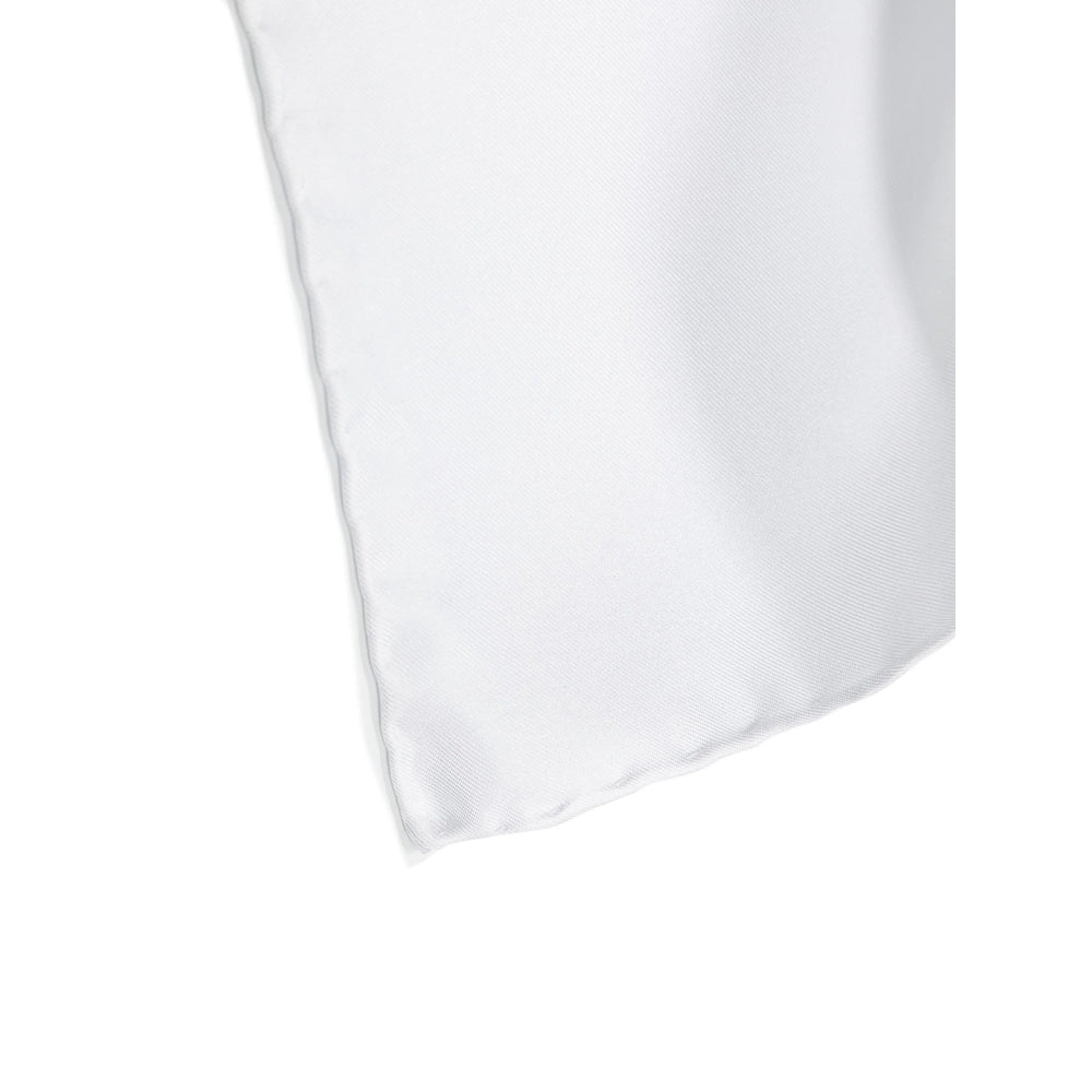 Lady Anne Silk Scarf — White, view 3
