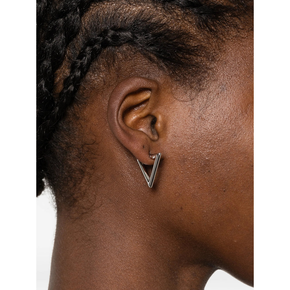 Lag World Triangle Earring — Silver, view 3