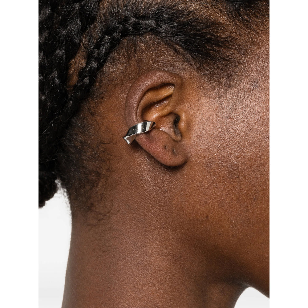 Lag World Twisted Ear Cuff — Silver, view 2