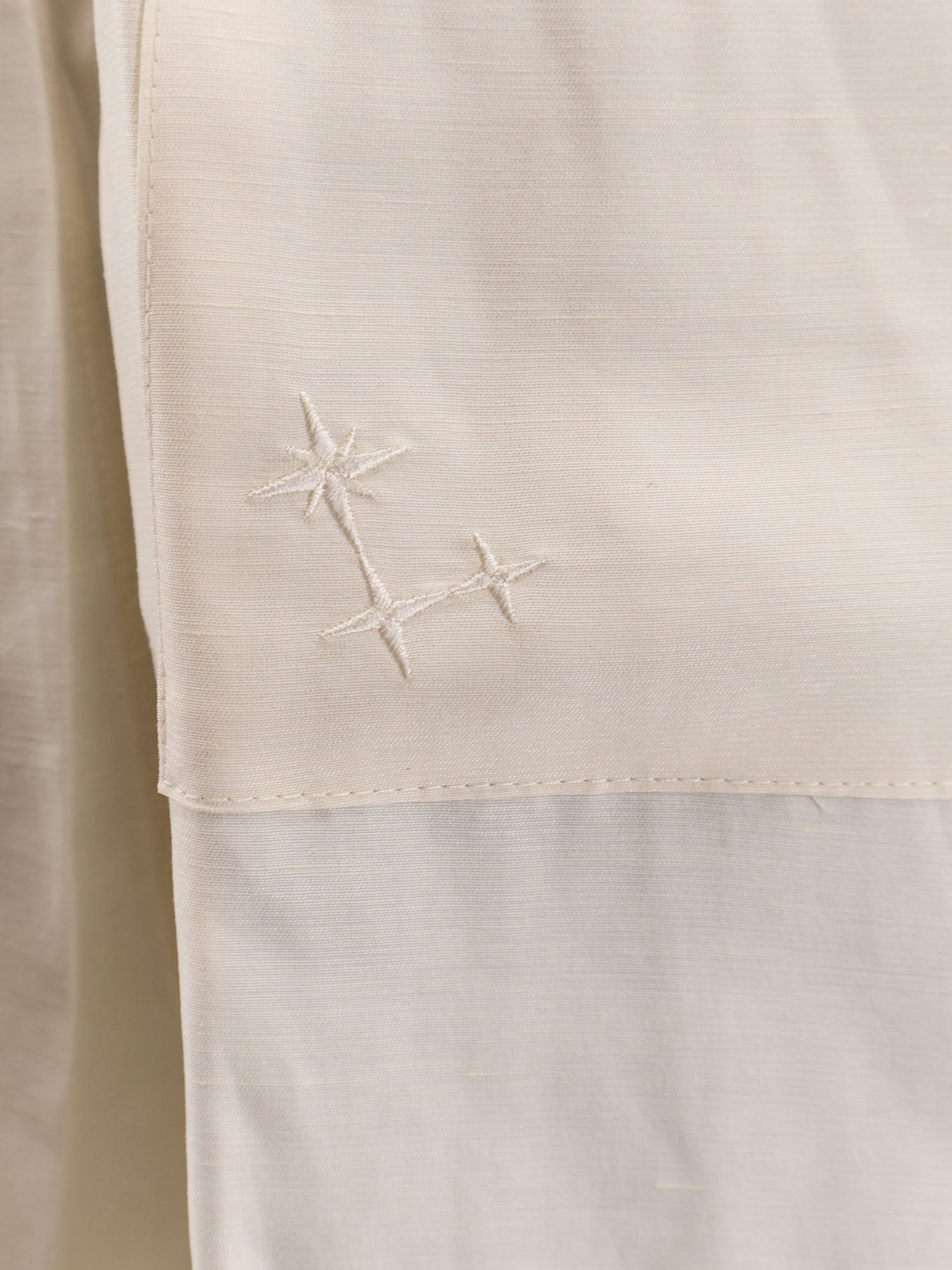 Laneus Viscose and Linen Bermuda Shorts — Beige, view 3