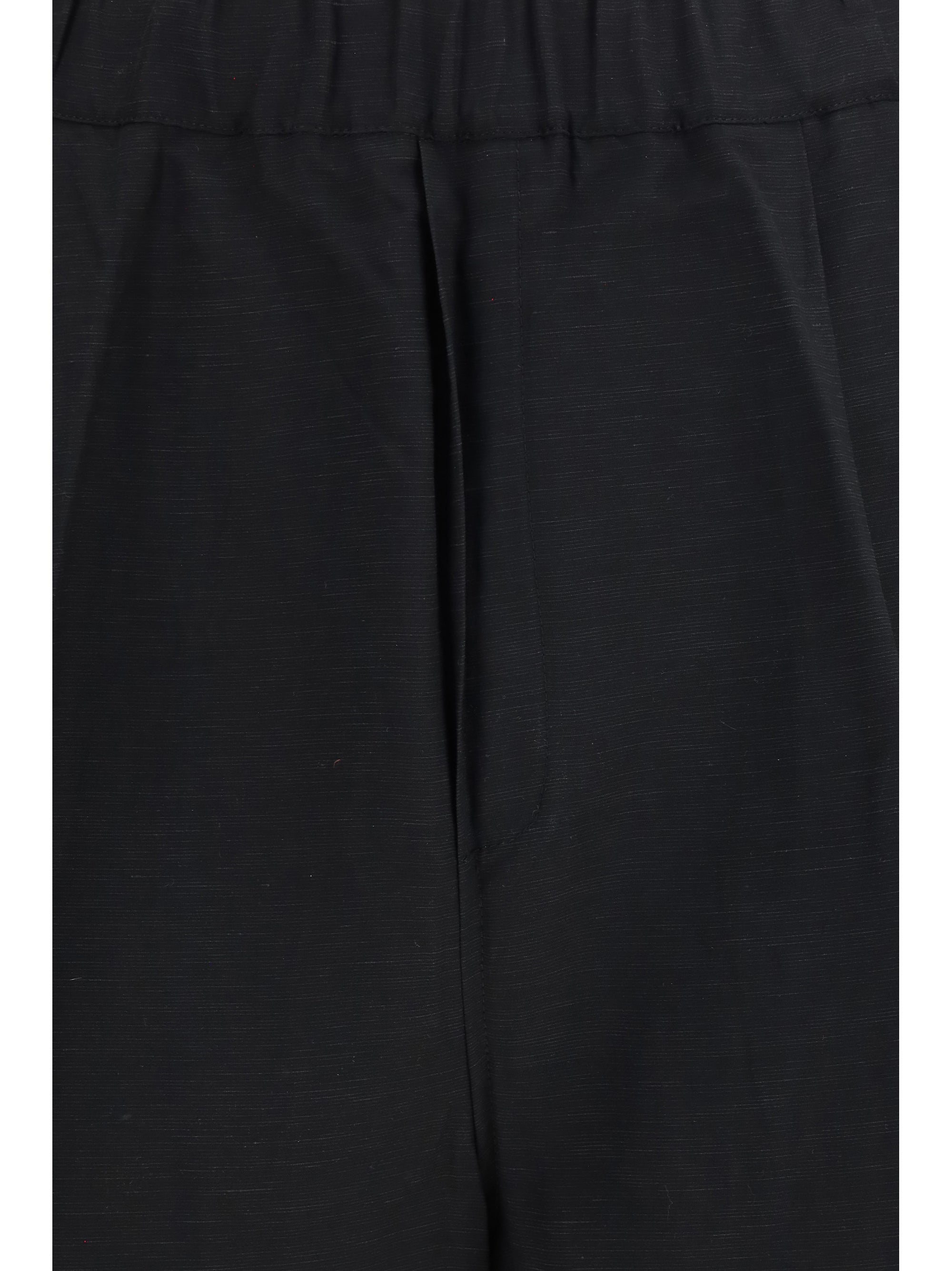 Laneus Viscose and Linen Bermuda Shorts — Black, view 3