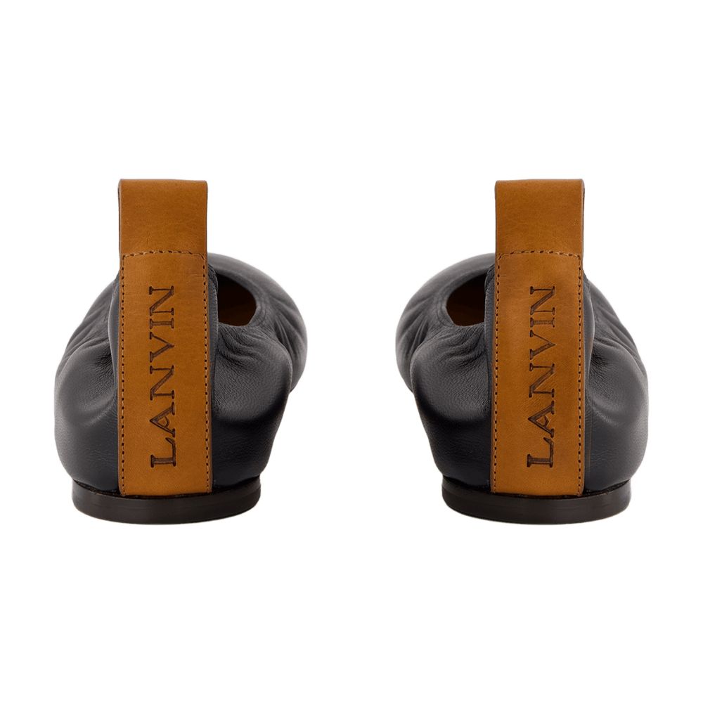 Lanvin Leather Lambskin Ballerina — Black by Lanvin