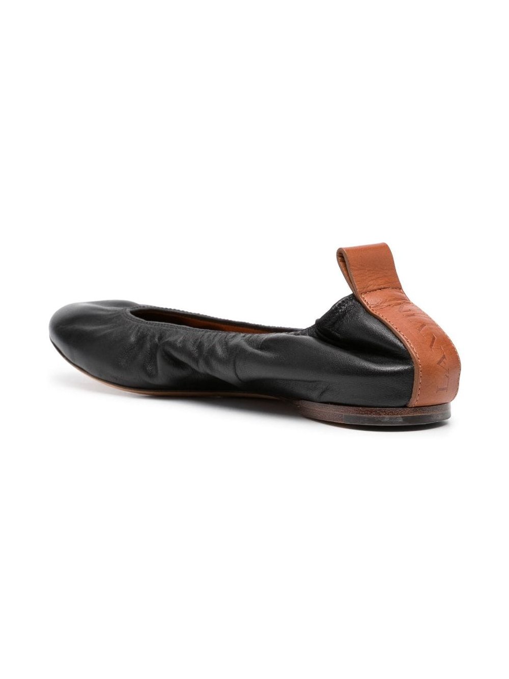 Lanvin Calf Leather Ballet Flat — Black, view 2