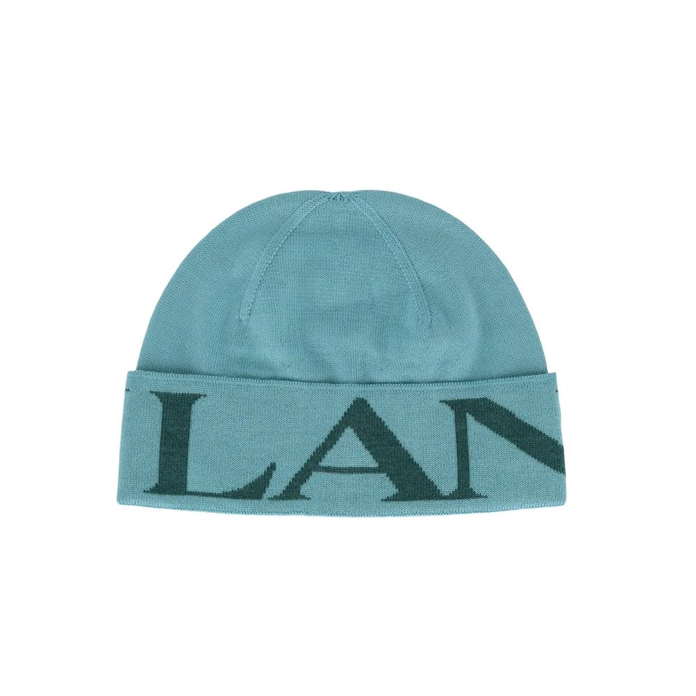 Lanvin LA-8990690934996 Virgin Wool Beanie — Blue by Lanvin