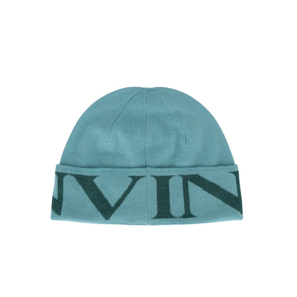 Lanvin LA-8990690934996 Virgin Wool Beanie — Blue, view 2
