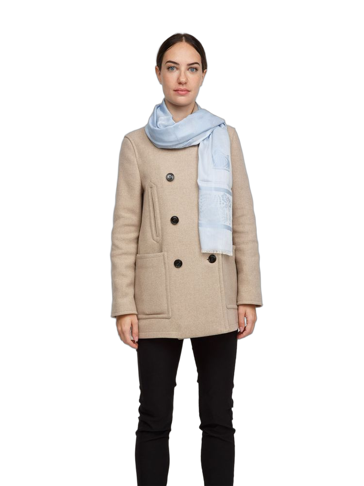 Lanvin Modal Blend Scarf — Blue, view 3