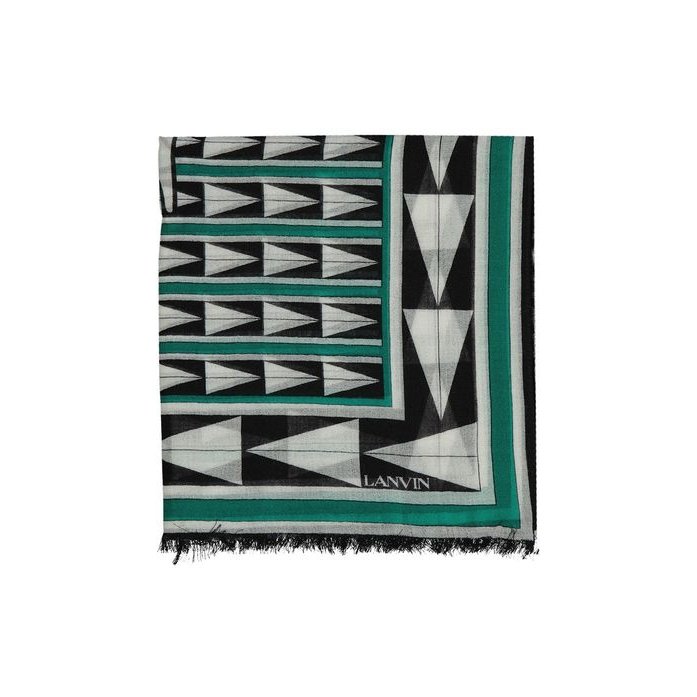 Lanvin Bicolor Wool Scarf — Multicolor by Lanvin