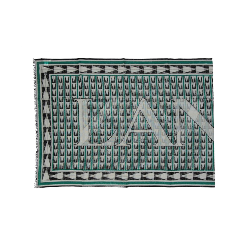 Lanvin Bicolor Wool Scarf — Multicolor, view 3