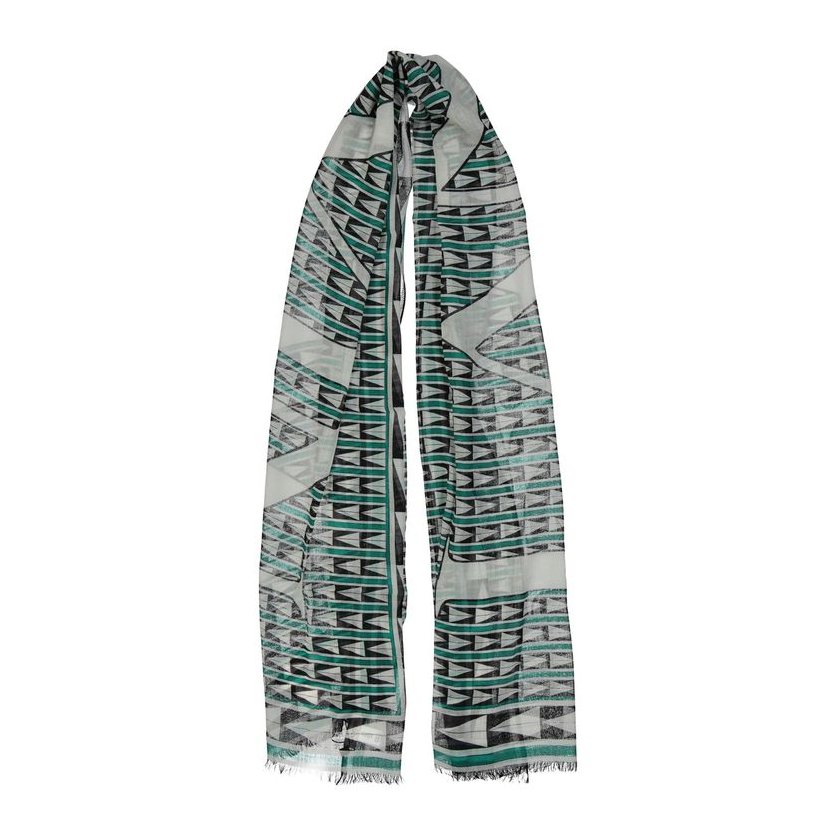 Lanvin Bicolor Wool Scarf — Multicolor, view 4