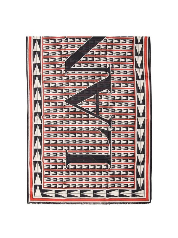 Lanvin Wool Scarf — Red, view 2