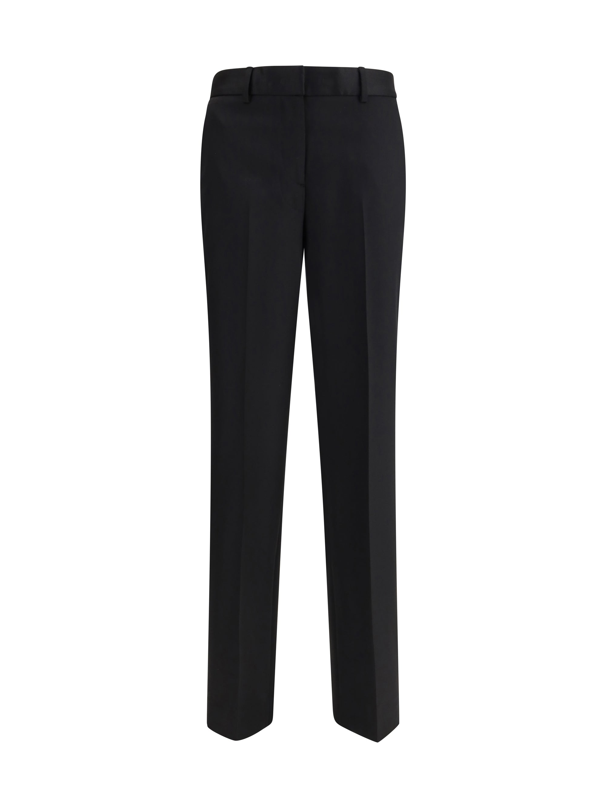 Lardini Wool Trousers — Black by Lardini