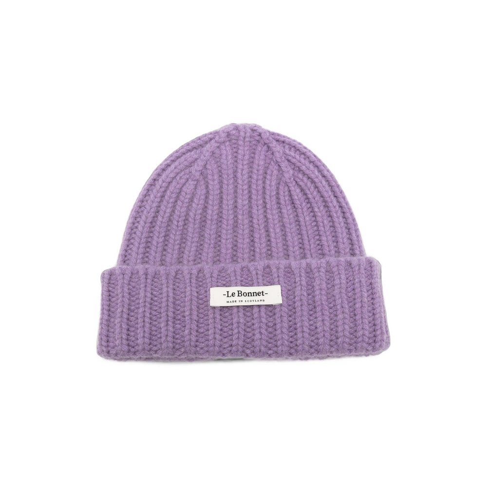 Le Bonnet LBL-015 Ribbed Lambswool Beanie — Purple by Le Bonnet
