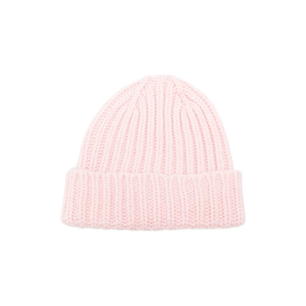 Le Bonnet LBL-017 Ribbed Wool Beanie — Pink, view 2