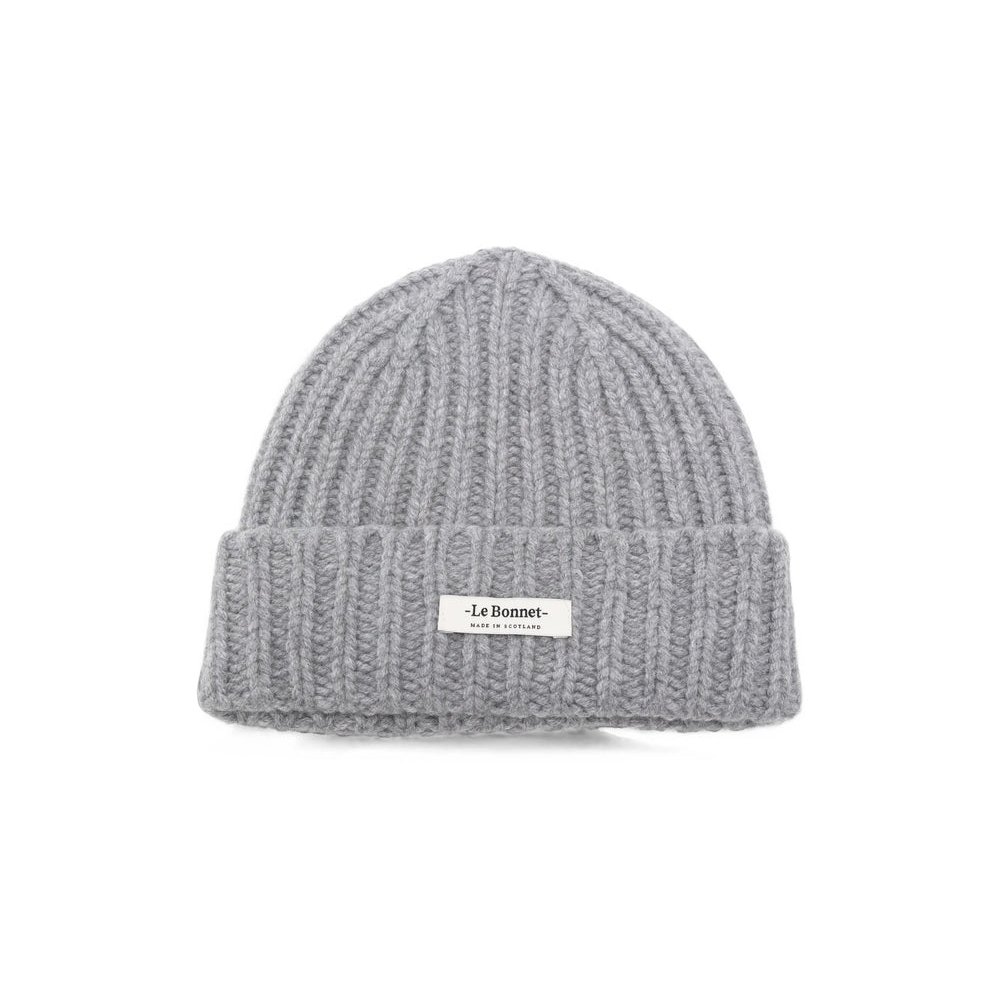 Le Bonnet LBL-024 Ribbed Lambswool Beanie — Gray by Le Bonnet