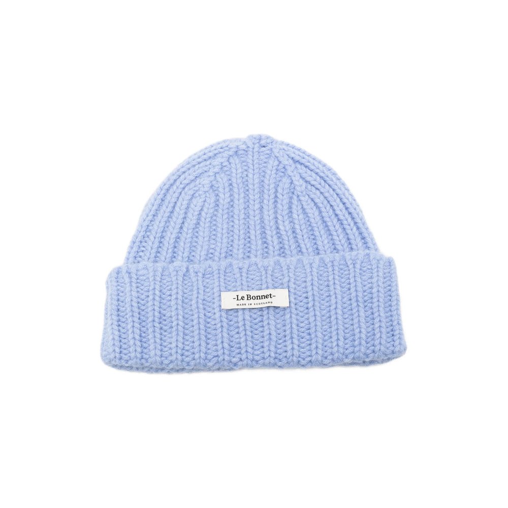 Le Bonnet LBL-025 Ribbed Knit Wool Blend Beanie — Blue by Le Bonnet