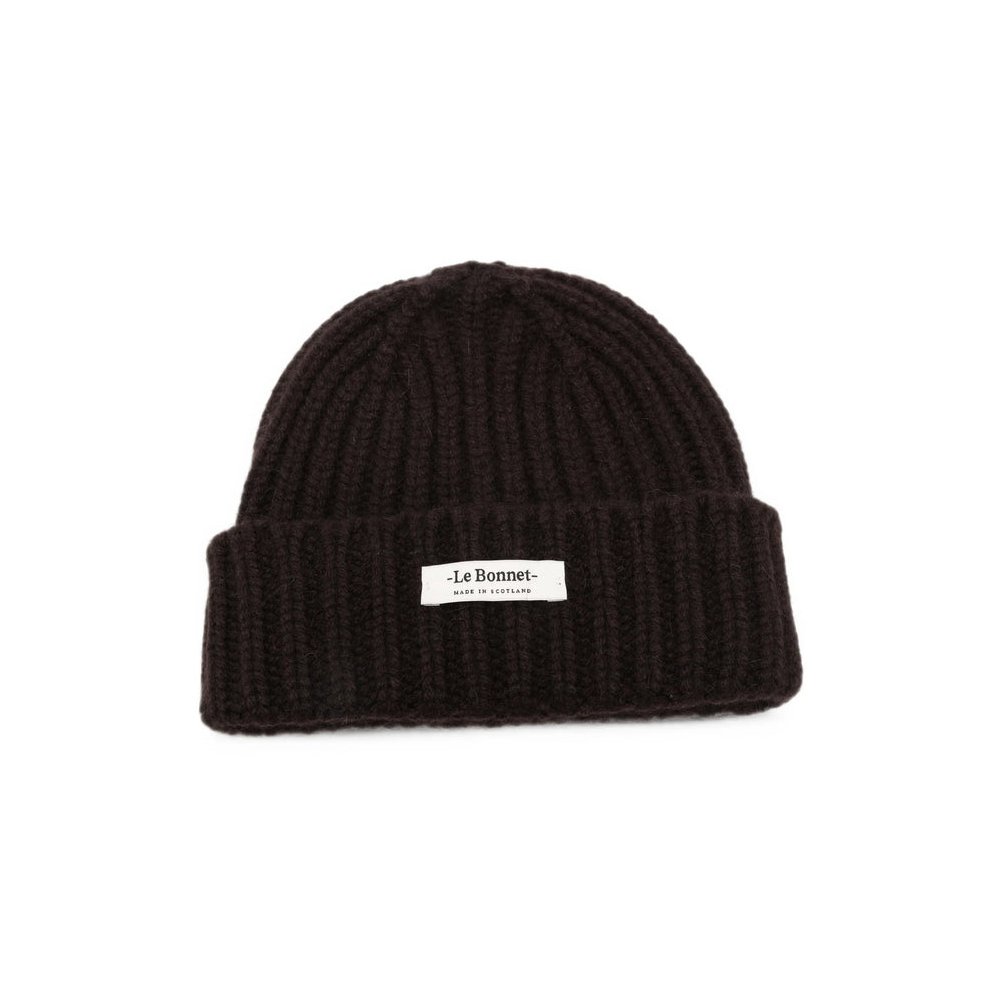 Le Bonnet LBL-031 Ribbed Lambswool Beanie — Brown by Le Bonnet
