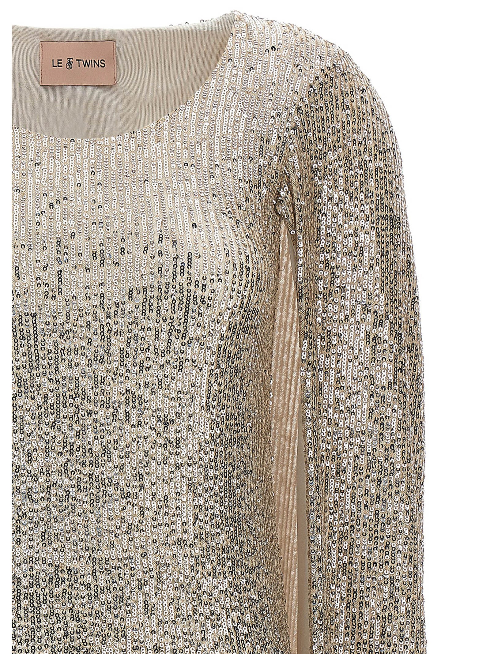 Le Twins Villa Dress — Champagne, view 3