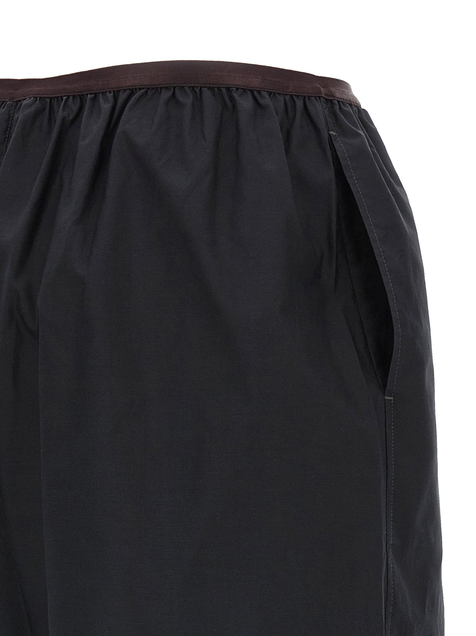 Lemaire Lightweight Cotton Boxer Shorts — Black, view 4