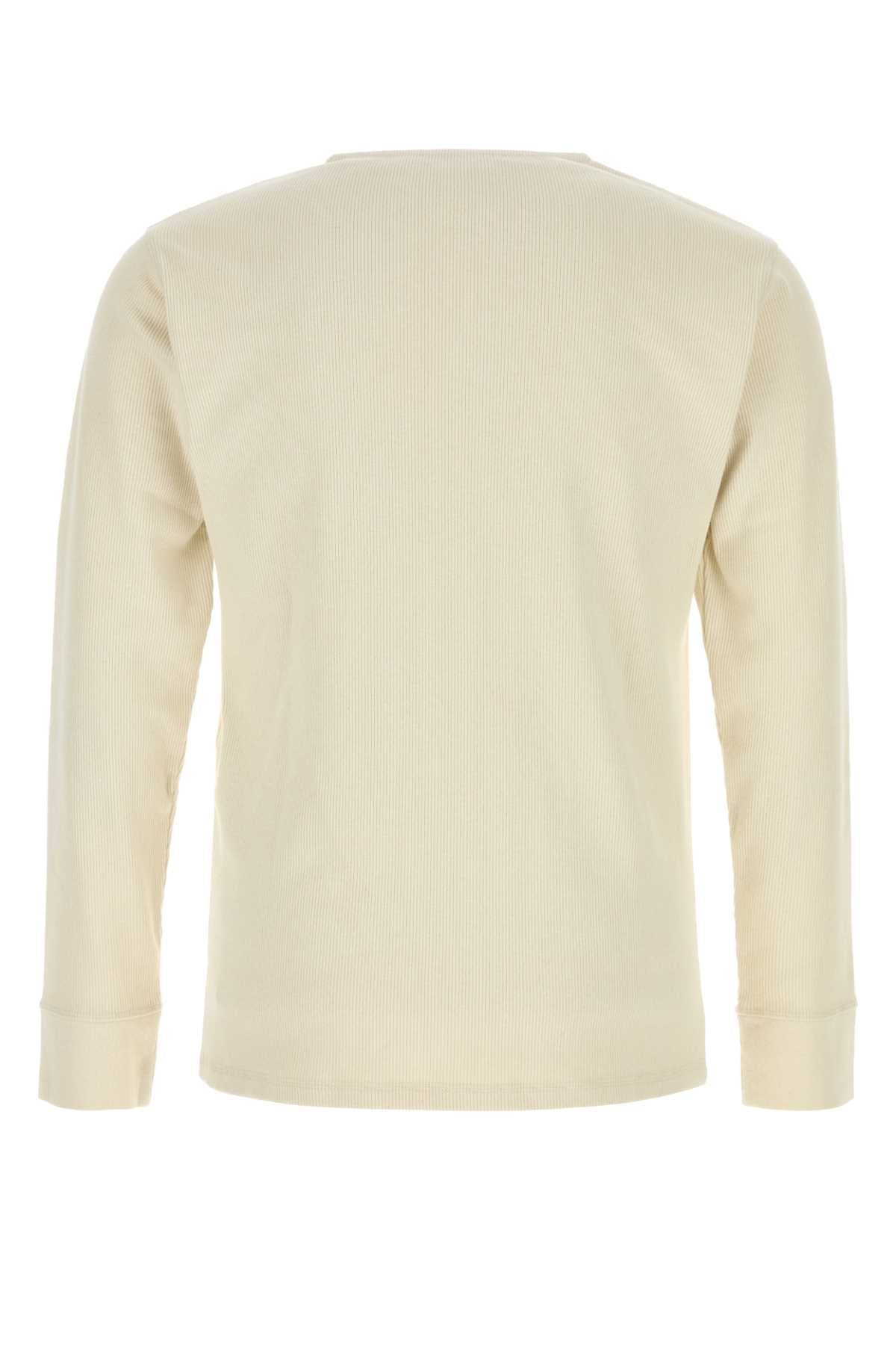 Lemaire Sleeve Henley — White, view 2