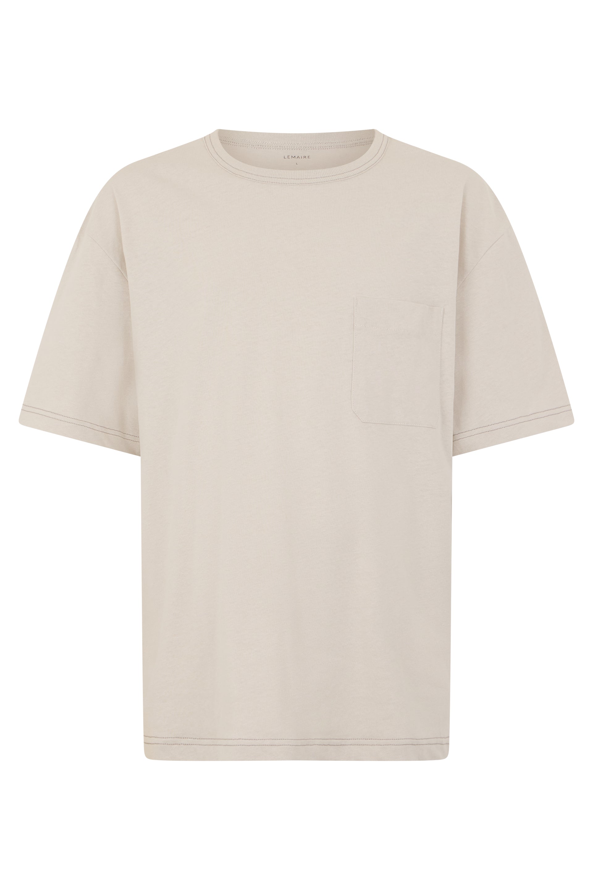 Lemaire Cotton-Linen T-Shirt — Beige by Lemaire