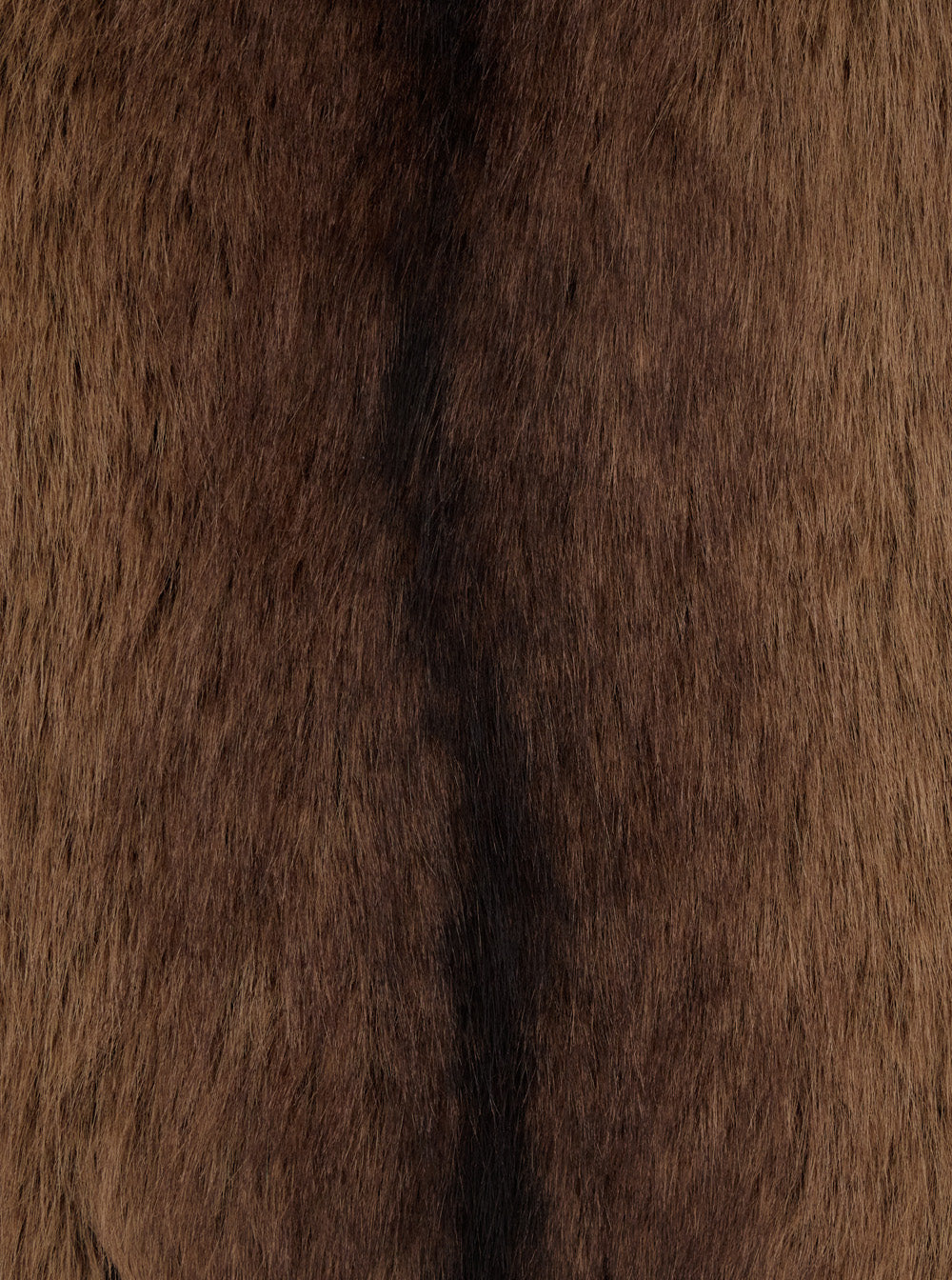 Leplain Eco-Fur Scarf — Brown, view 3