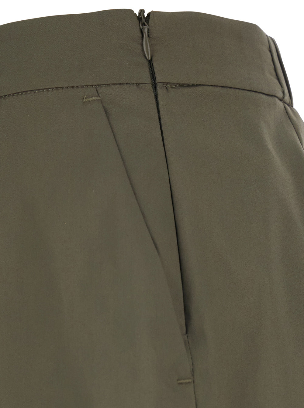 Leplain Cotton-Blend Tailored Shorts — Green, view 3