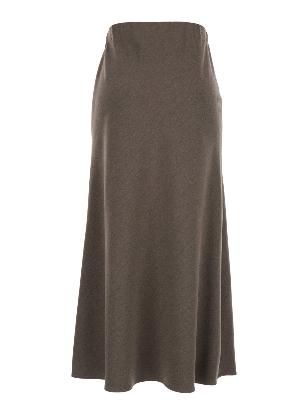 Leplain Side-Hook A-Line Maxi Skirt — Gray, view 2