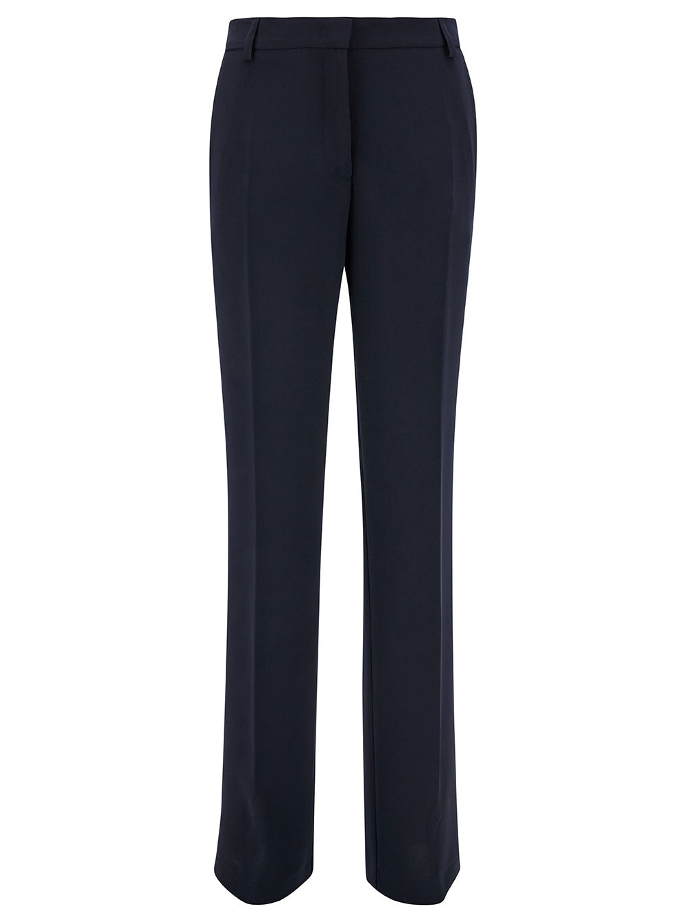 Leplain High-Waisted Straight Trousers — Blue by Leplain