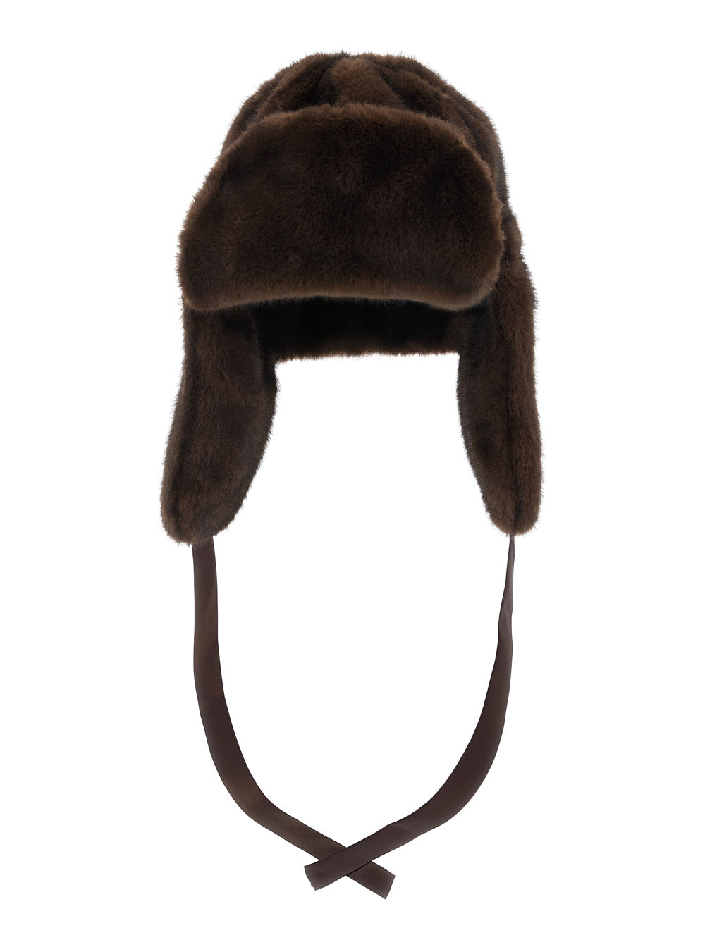 Leplain YLVAM Fur Trapper Winter Hat — Brown by Leplain