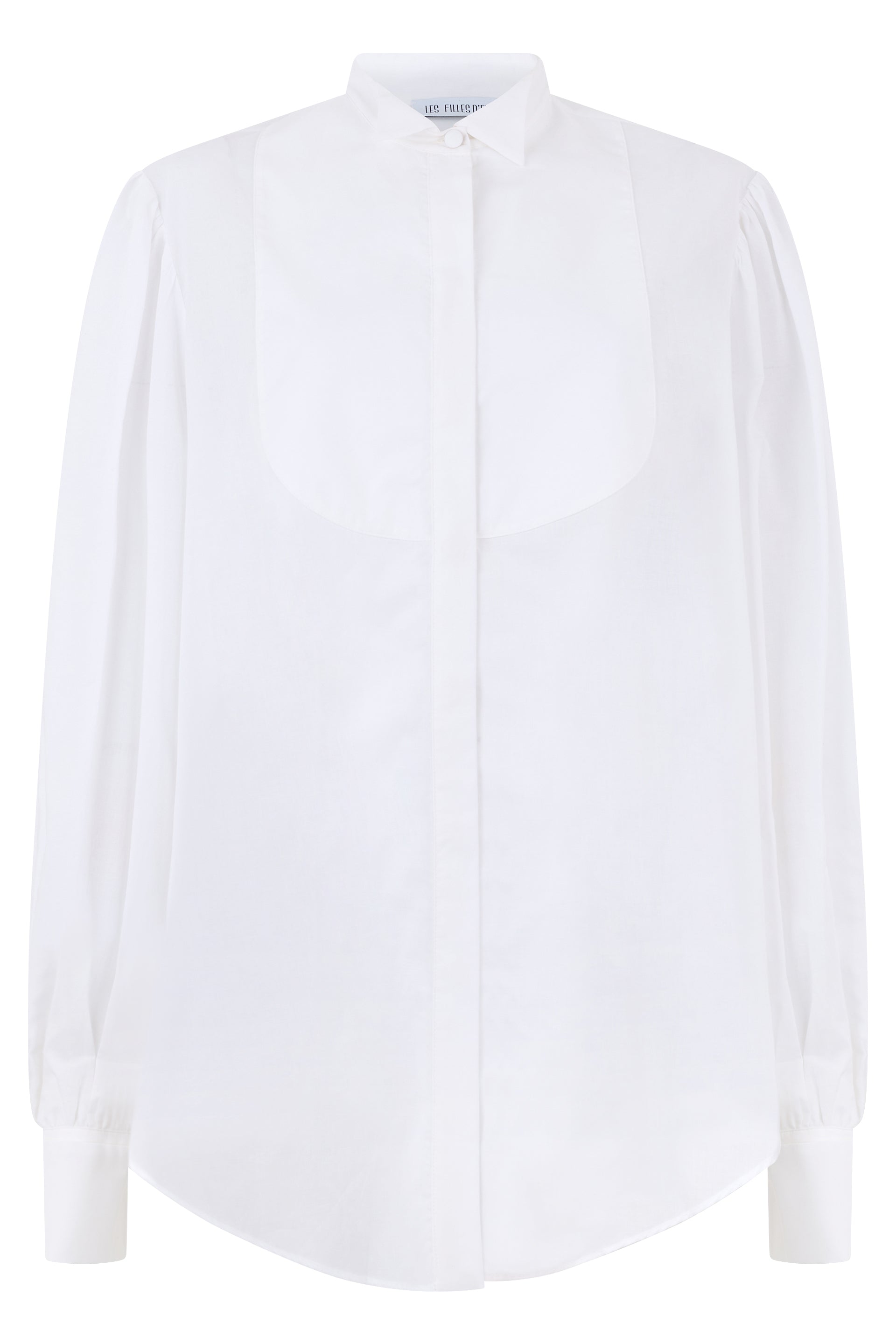 Les Filles D'Eva Cotton Long-Sleeve Blouse — White by Les Filles D'Eva