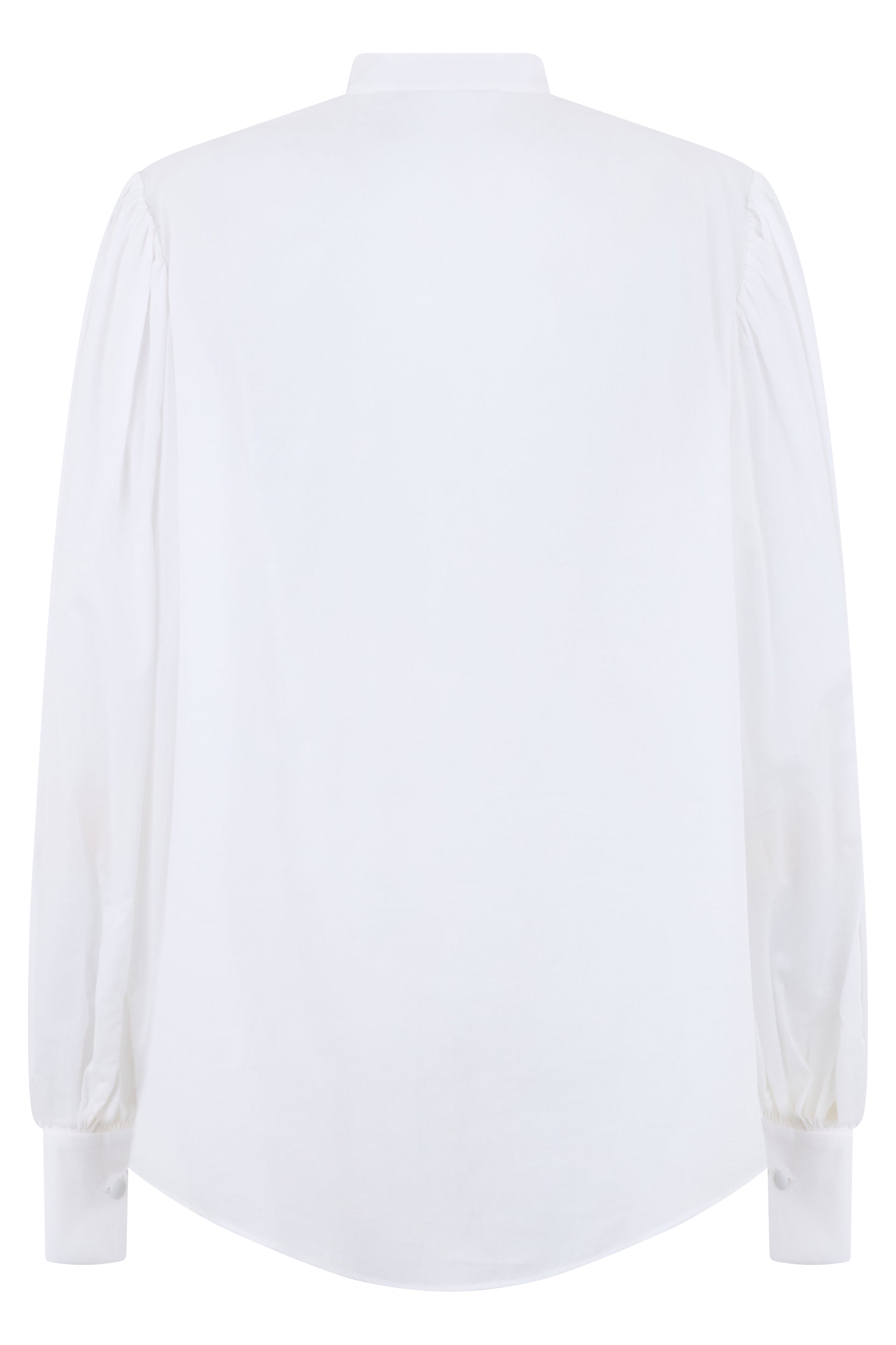 Les Filles D'Eva Cotton Long-Sleeve Blouse — White, view 2