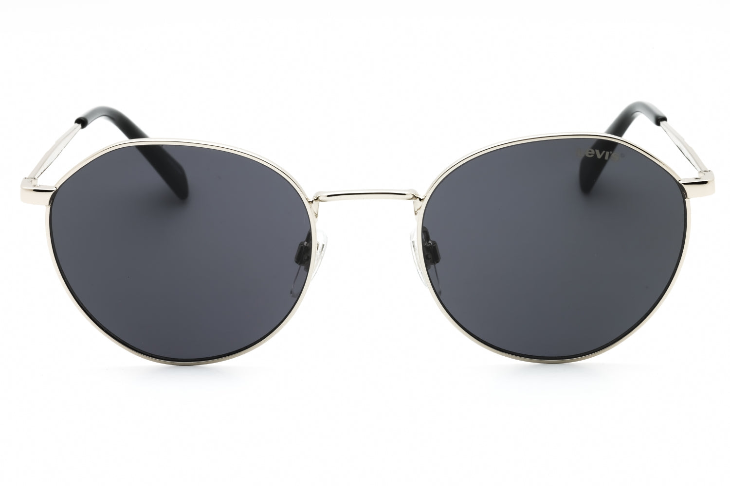 Levis LV1028S Round Metal Sunglasses — Silver, view 2