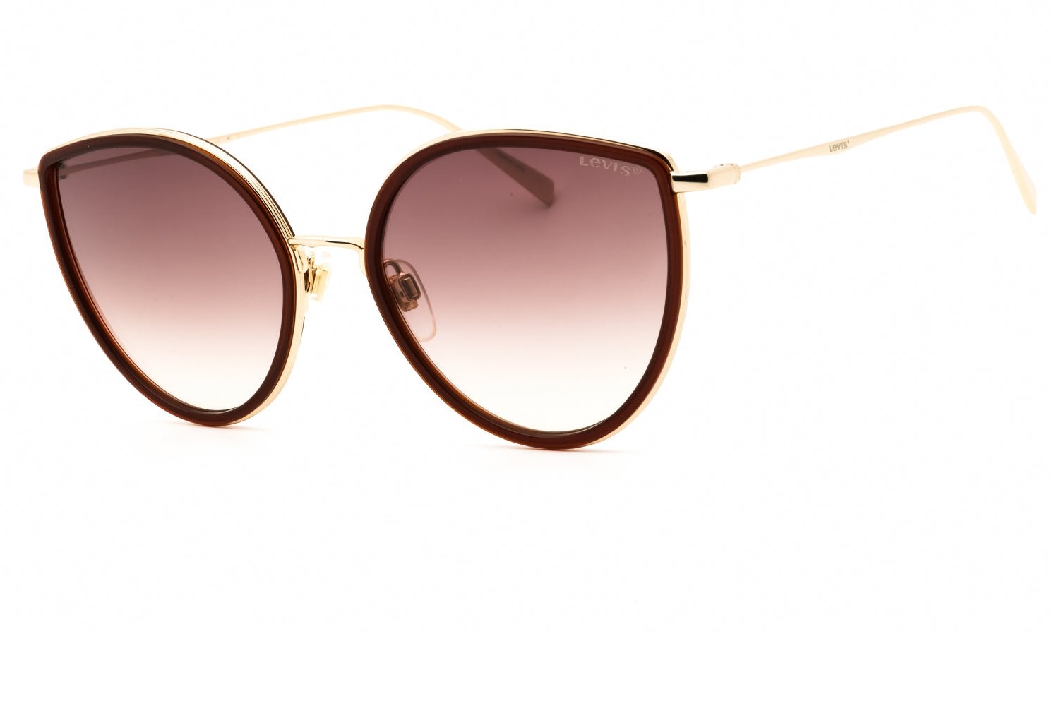 Levis LV5011S Cat-Eye Gradient Sunglasses — Brown by Levis
