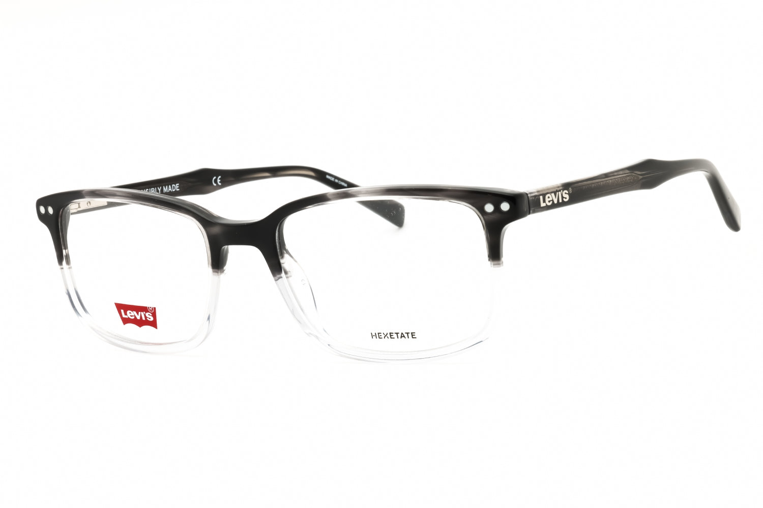 Levis LV5019 Rectangular Frame Eyeglasses — Gray by Levis