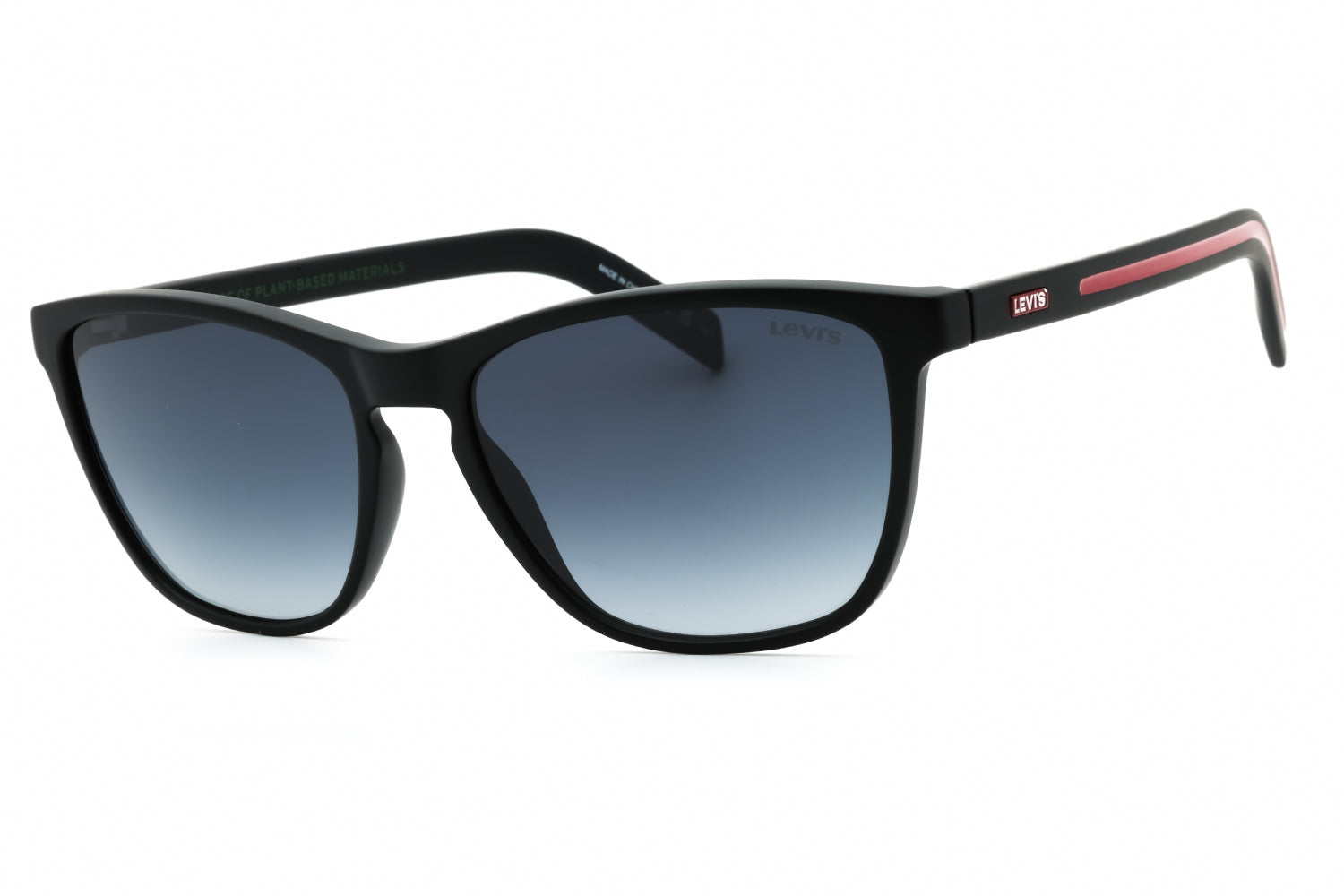 Levis LV5027S Rectangular Frame Sunglasses — Black by Levis