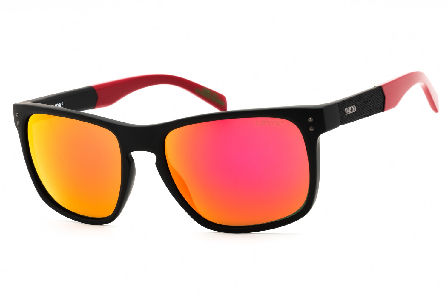 Levis LV5058S Mirrored Lens Sunglasses — Black by Levis