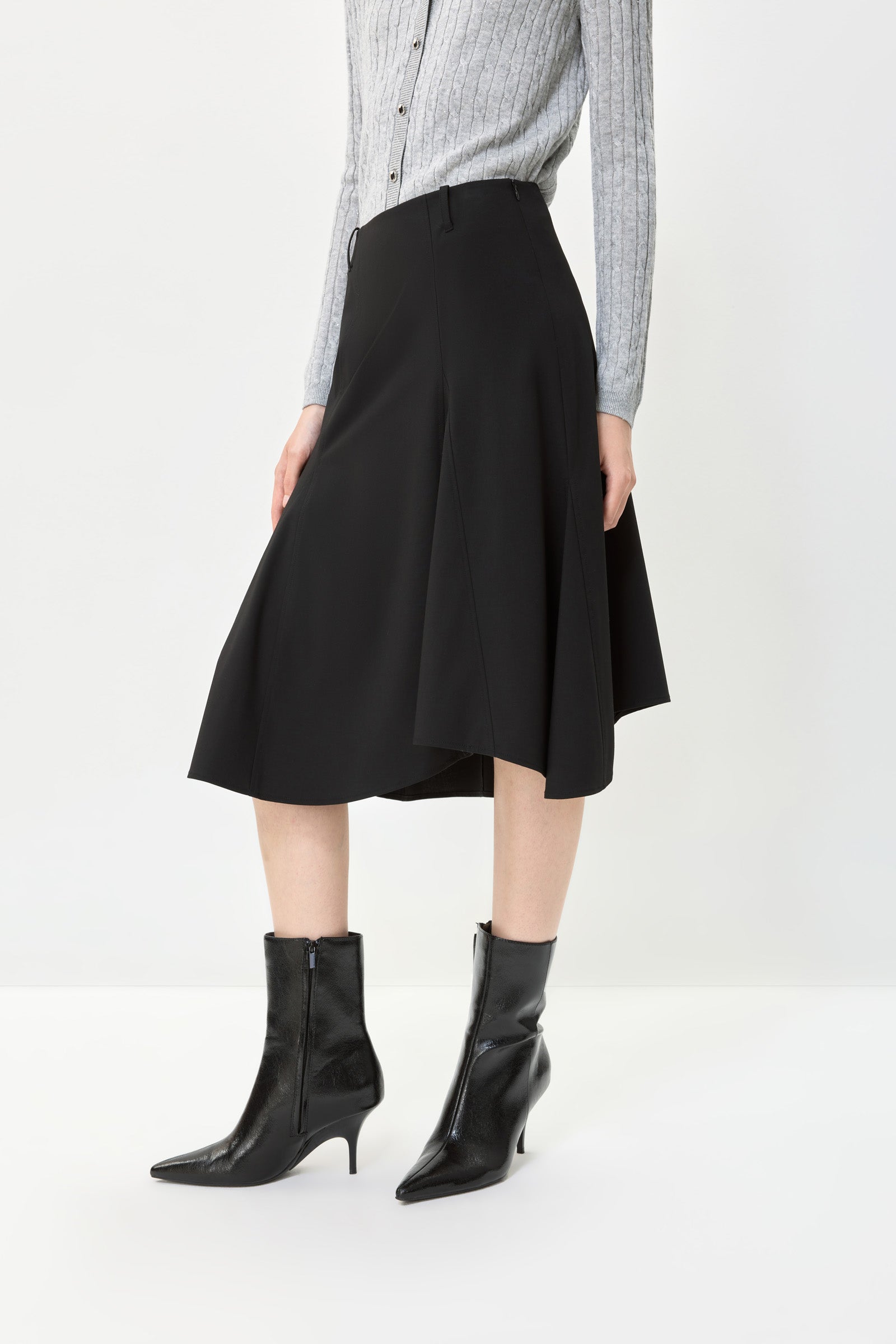 LILY Asymmetric A-Line Skirt by LILY STUDIO