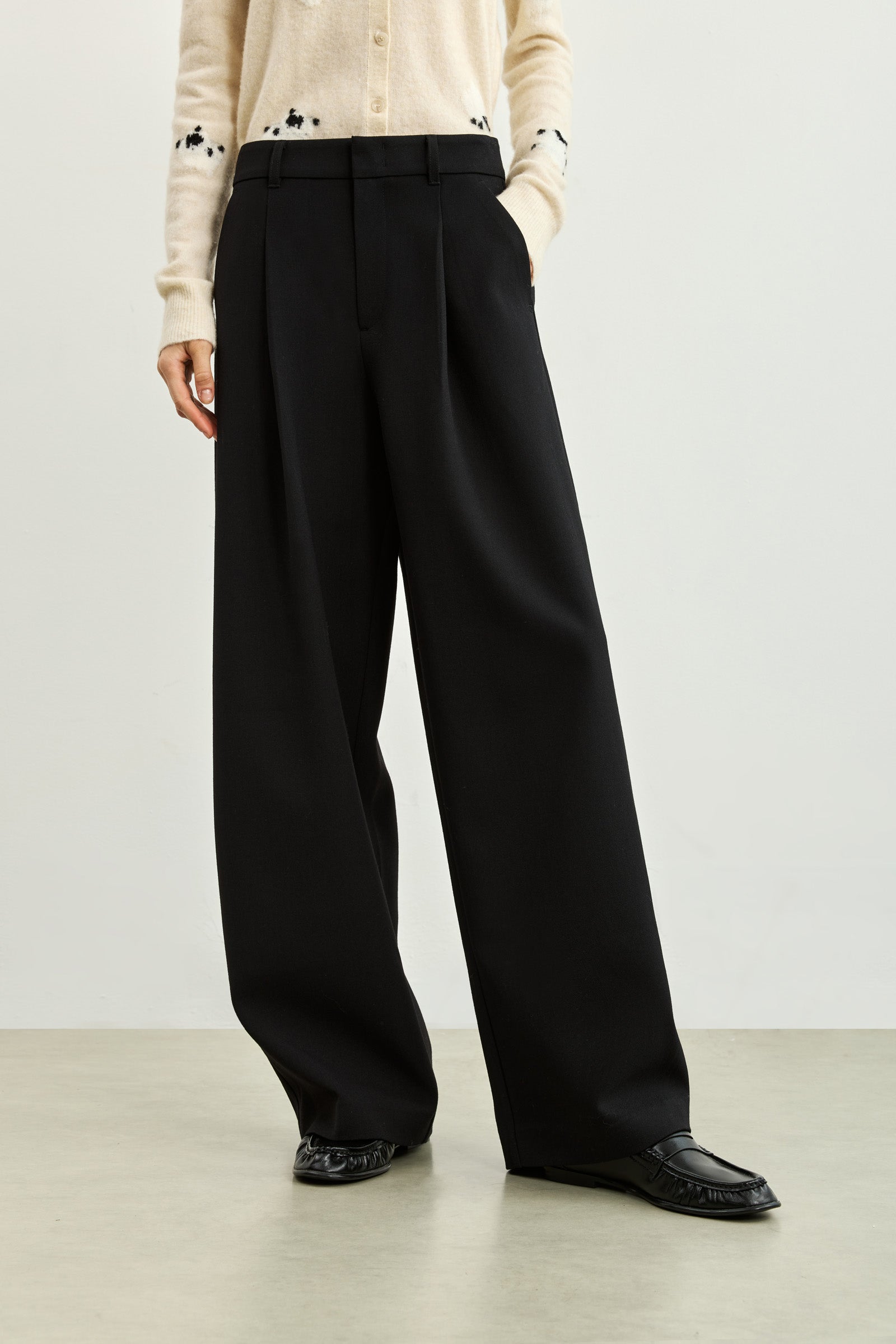 LILY Relaxed Wide-Leg Pants, view 2