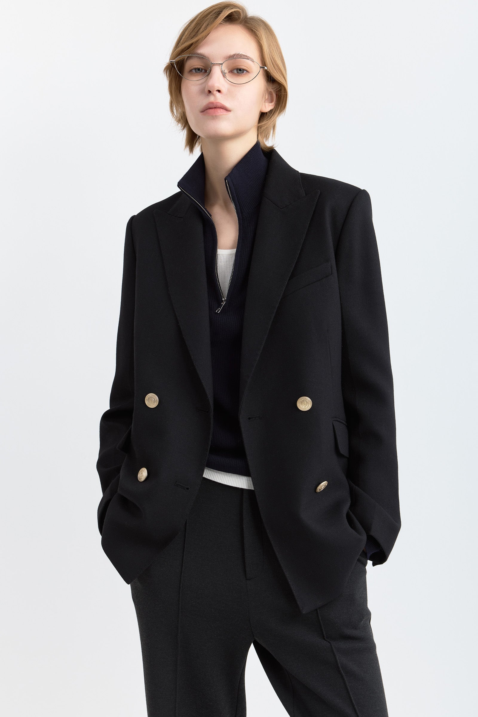 LILY Tailored Waist-Defined Blazer by LILY STUDIO