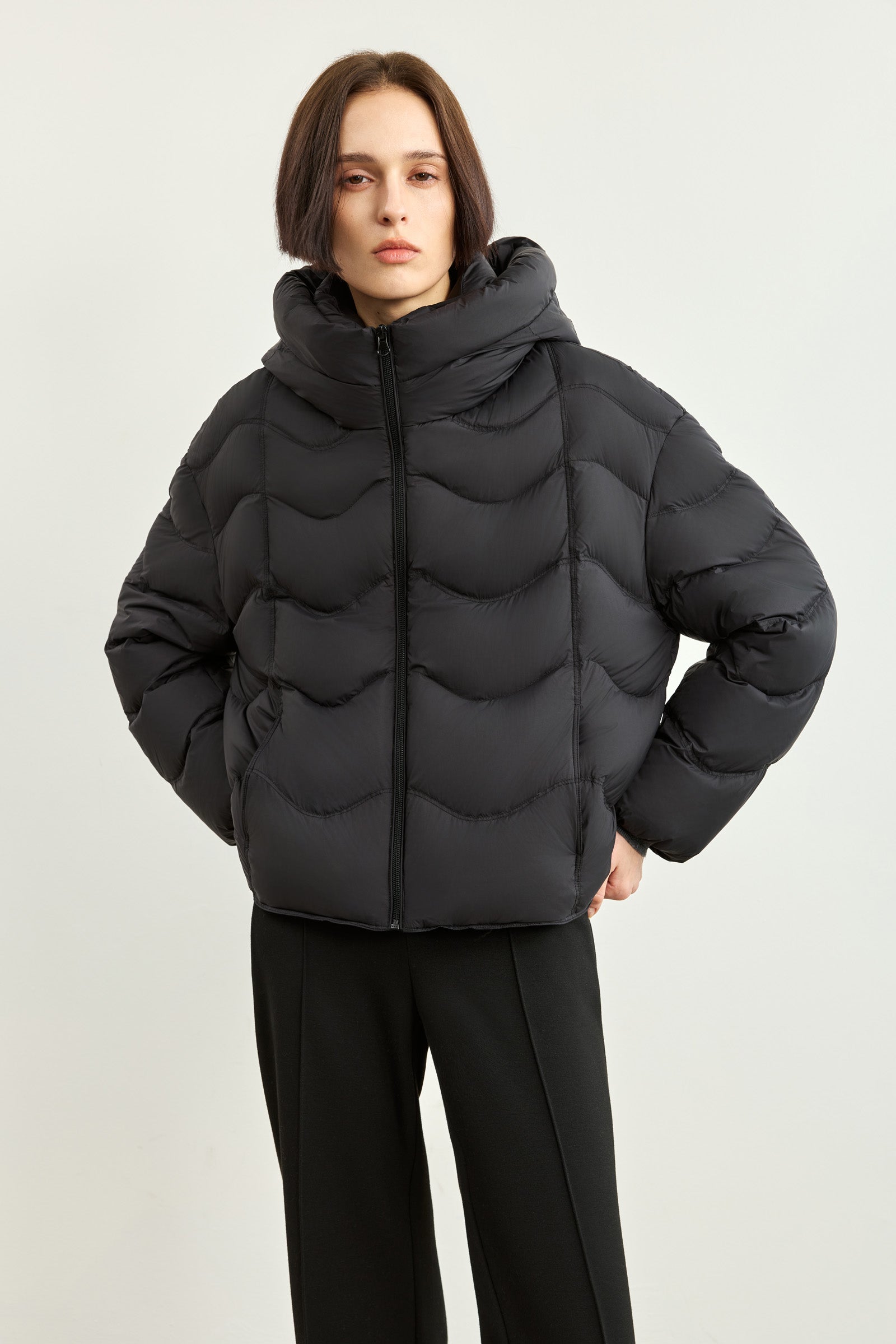 LILY Wave-Quilted Lightweight Down Jacket by LILY STUDIO