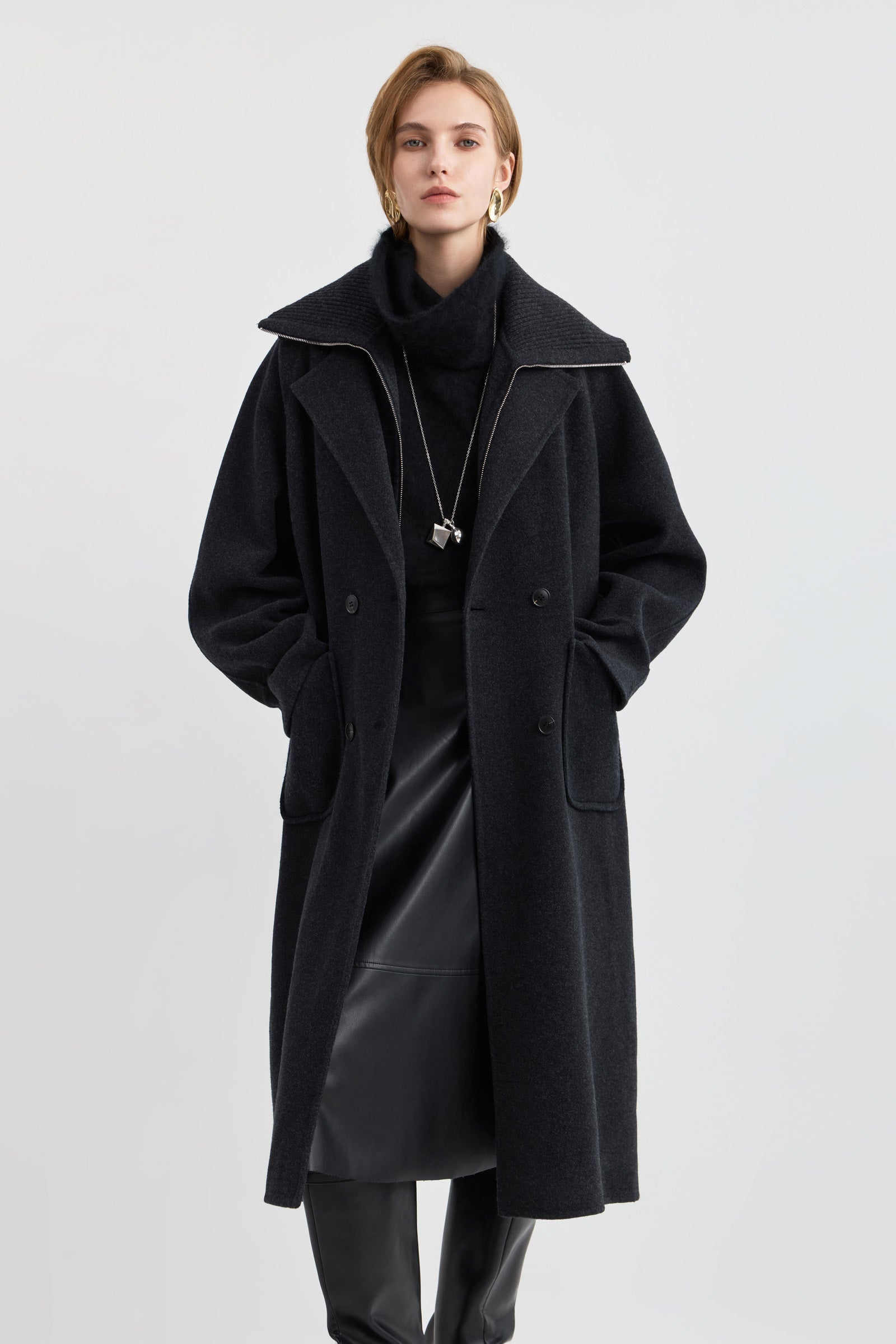 LILY Wool-Blend Two-Piece Coat Set by LILY STUDIO