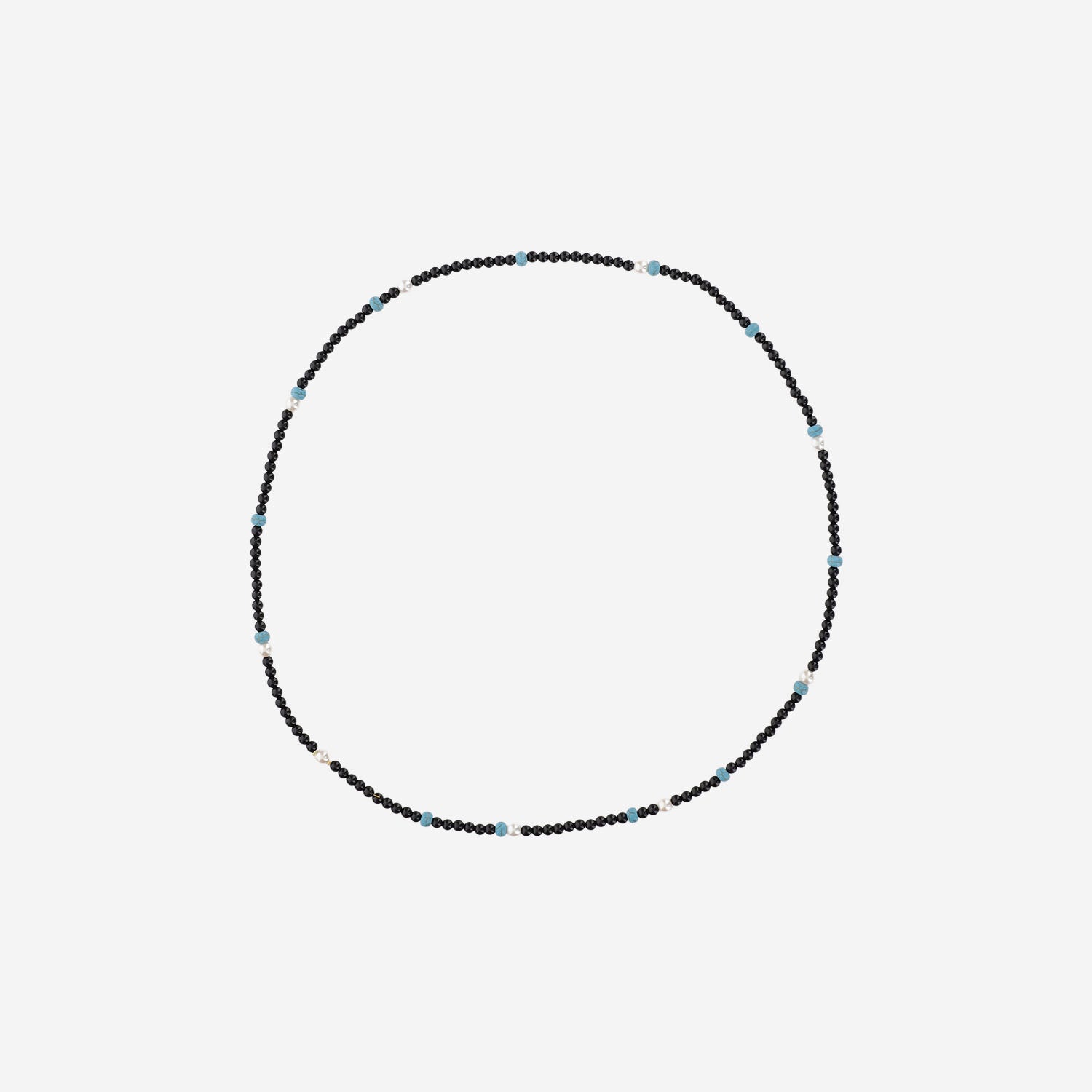 Lisa C Synthetic Pearl Beaded Necklace — Black by Lisa C