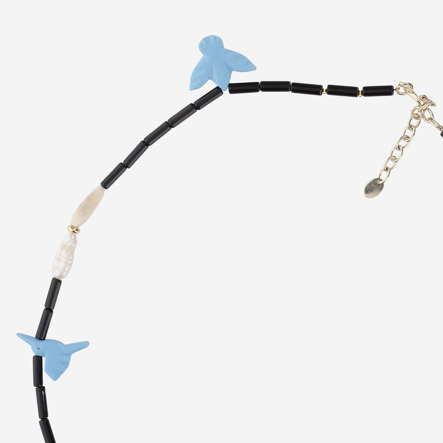 Lisa C Bird Pendant Necklace — Blue, view 2