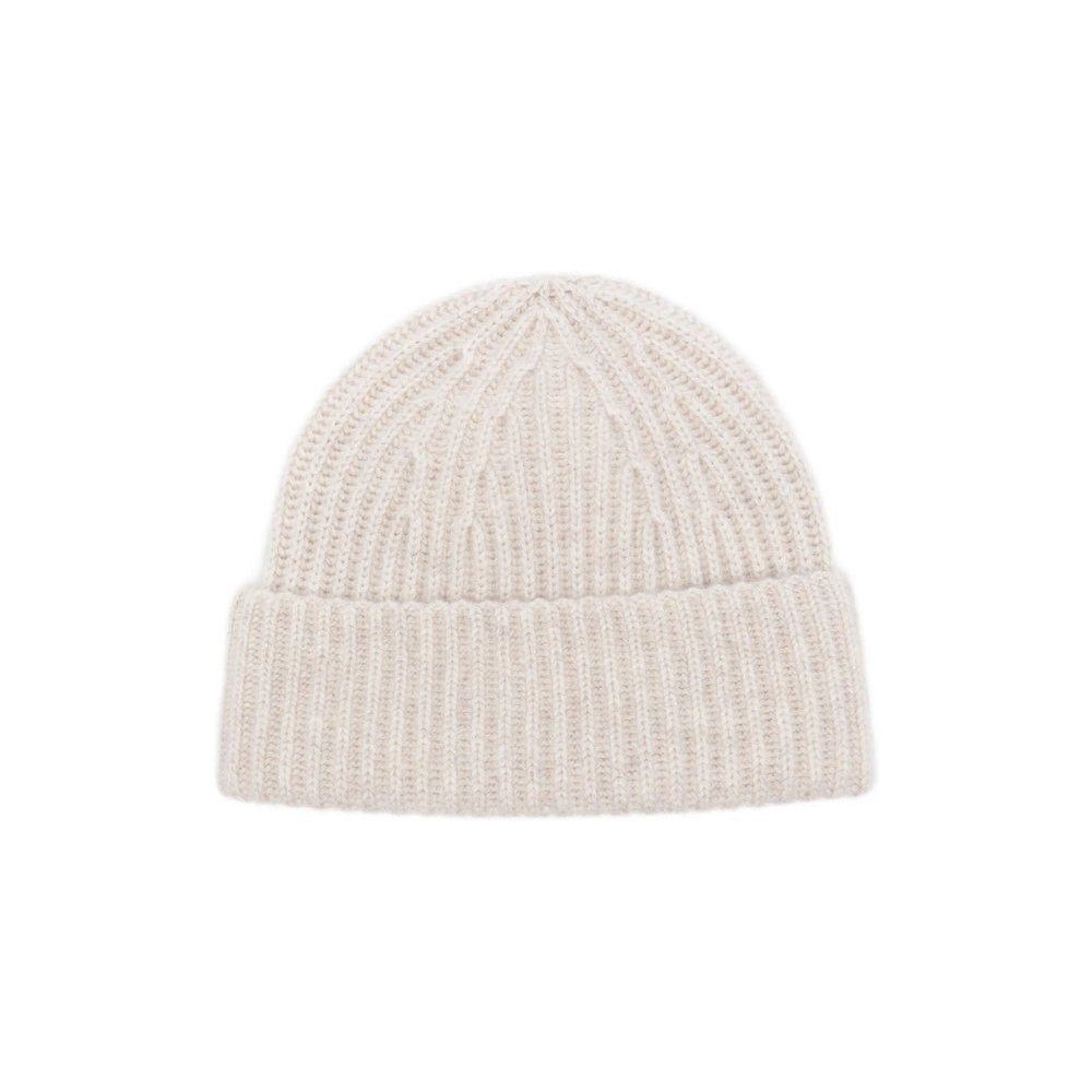 Lisa Yang 4022100 Ribbed Cashmere Winter Hat — Beige by Lisa Yang