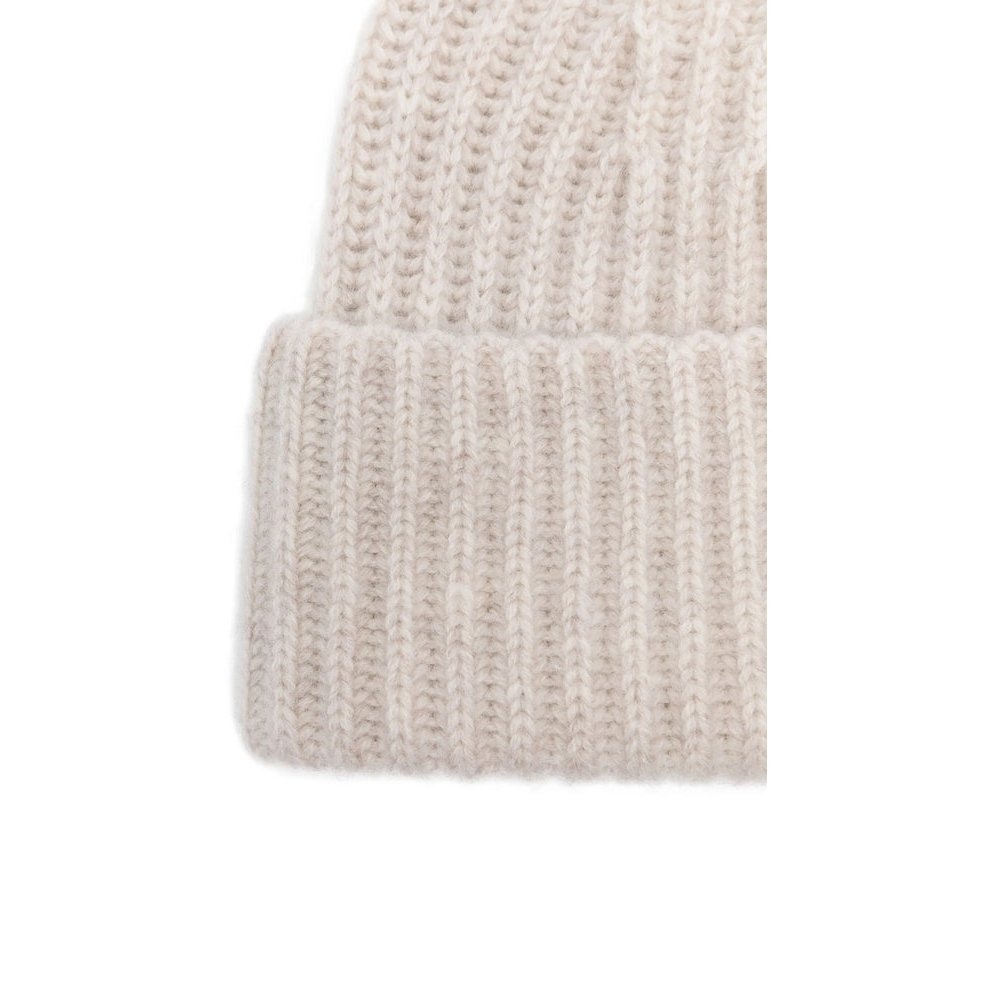 Lisa Yang 4022100 Ribbed Cashmere Winter Hat — Beige, view 3