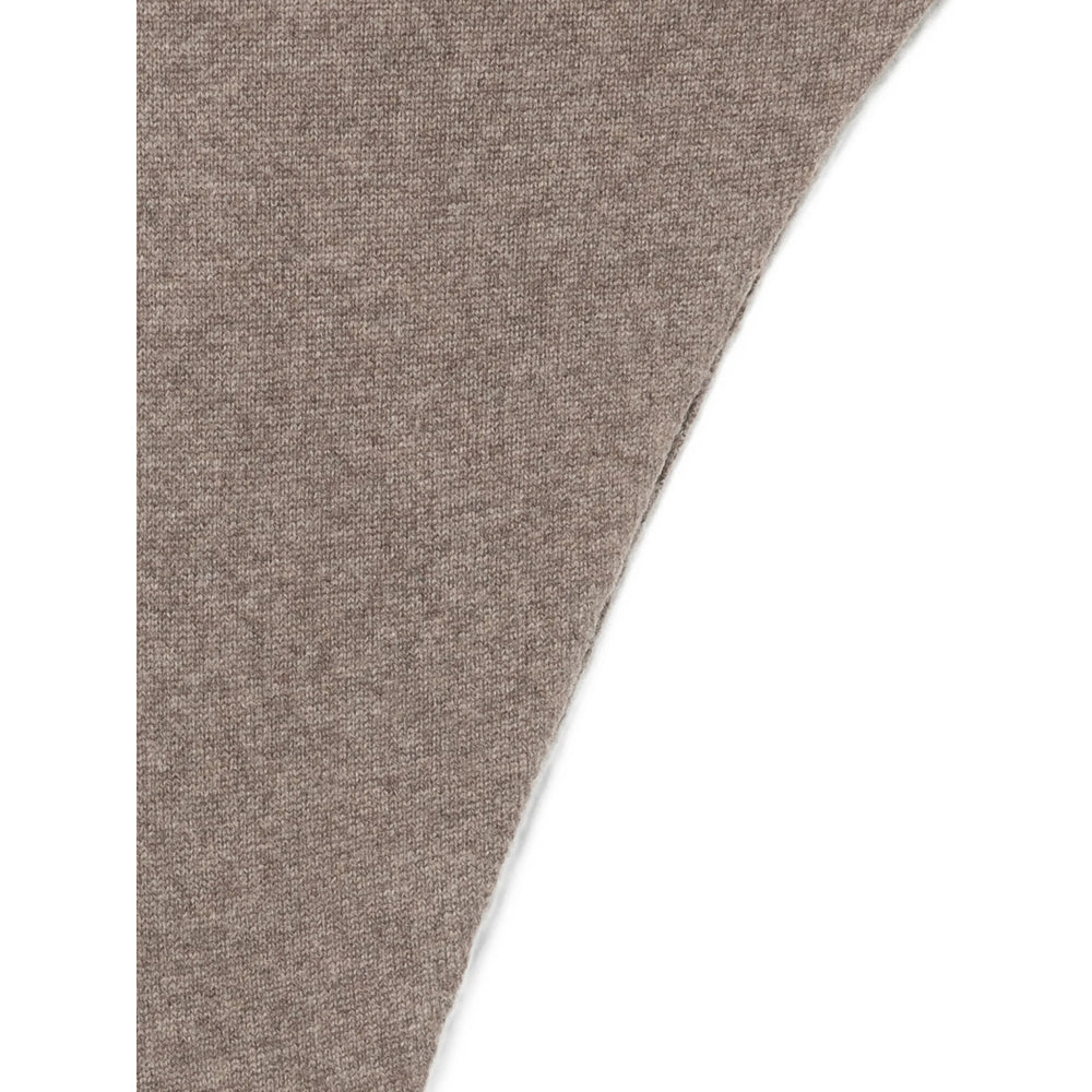 Lisa Yang Triangular Cashmere Scarf — Brown, view 3