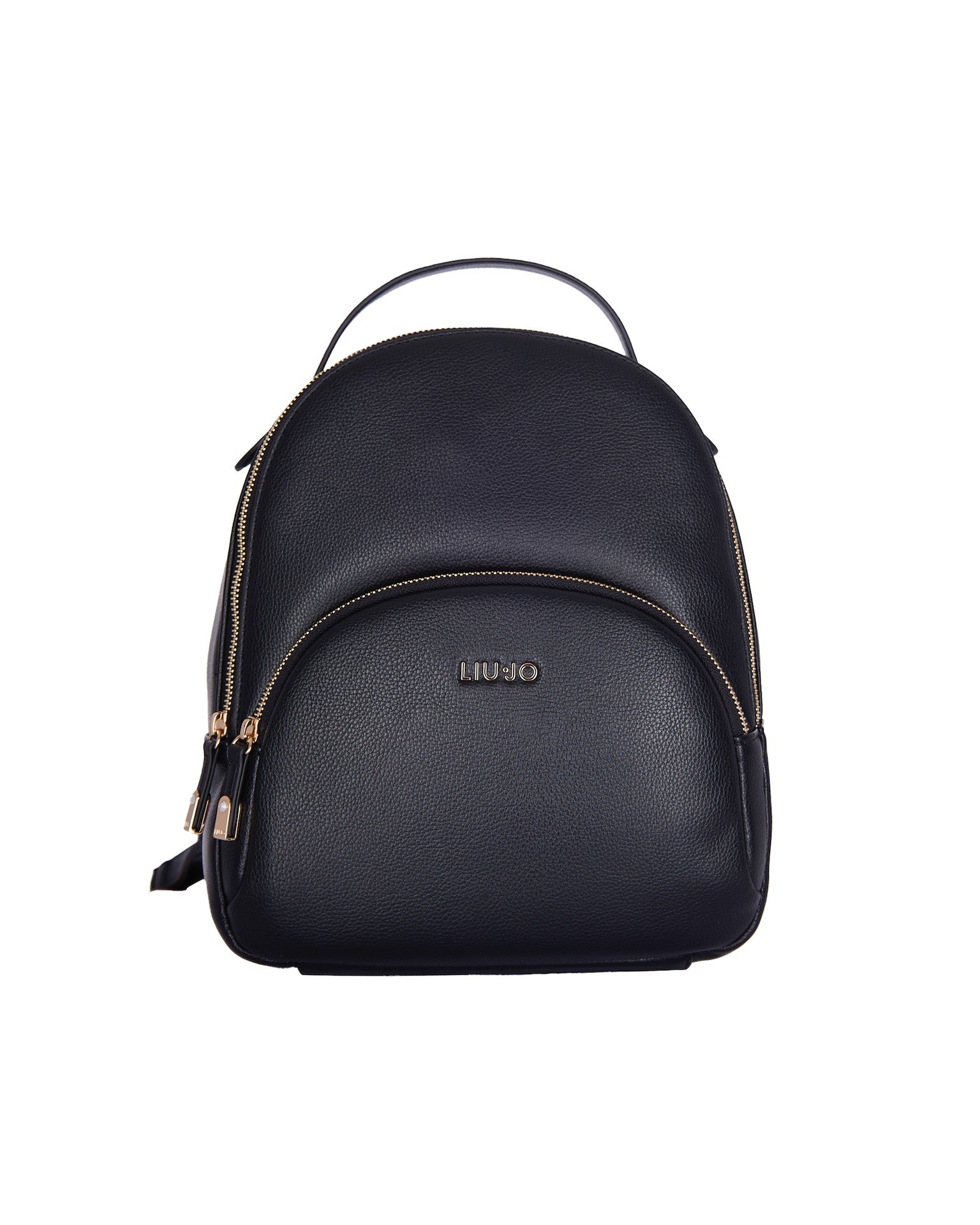 Liu Jo Pebbled Eco-Leather Backpack — Black by Liu Jo