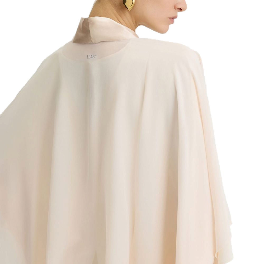 Liu Jo Lightweight Polyester Cape — Champagne by Liu Jo